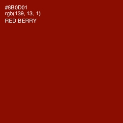 #8B0D01 - Red Berry Color Image